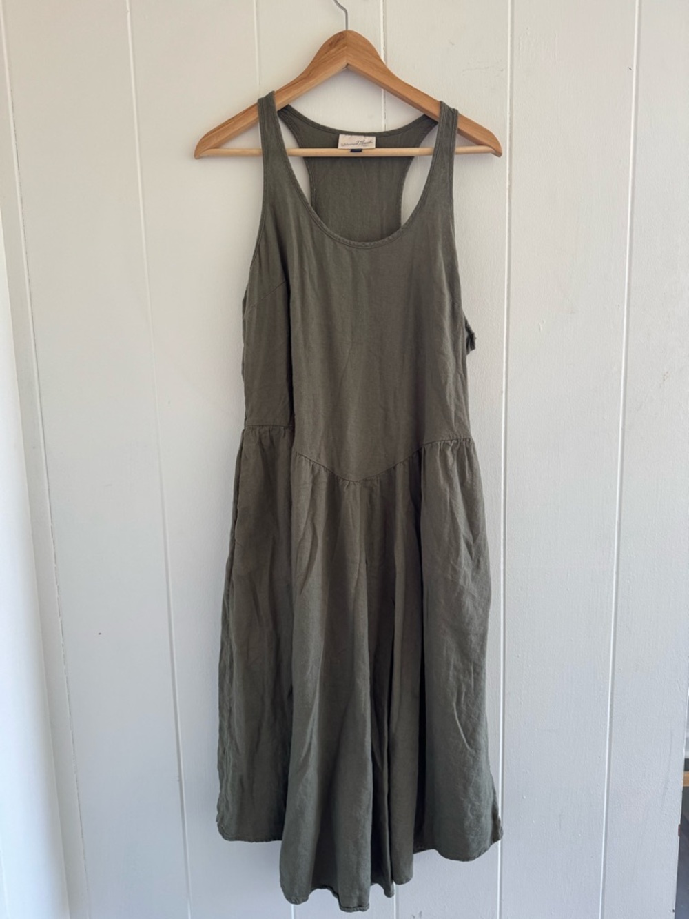 Universal Thread Olive Green Tank Midi Dress